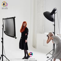 عاكس اضاءة تصوير منحني مع الاستاند مقاس 60 في 120...