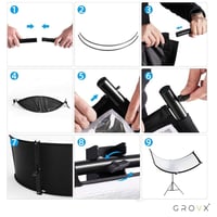 عاكس تصوير احترافي U شكل 60×180 سم مع ستاند 280 سم...