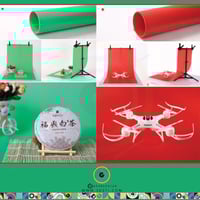 خلفيات تصوير منتجات PVC ملونة (9 ألوان) مع أستاند...