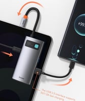 Baseus موزع متعدد المنافذ 4 في 1 نوع سي