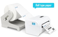 طابعة بوليصات شحن حرارية بلوتوث للطباعة من الجوال...