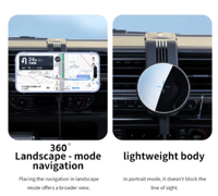 حامل جوال مغناطيسي للسيارة قابل للتعديل 360 درجة م...