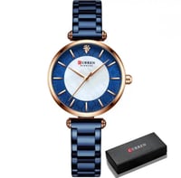 ساعة يد نسائية كلاسيكية ماركة CURREN موديل 9072