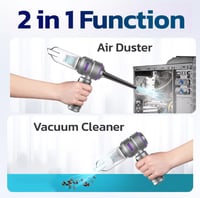 مكنسة كهربائية محمولة لاسلكية للسيارة شفط ونفخ 2 ف...