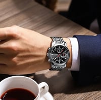 ساعة رجالية رسمية ماركة CRRJU موديل 2301