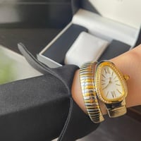 ساعه بولغاري Bvlgari ذهبي مع فضي