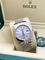 ساعه رولكس datejust blue ايطار ناعم