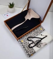 بوكس هدية رجالي فاخر | سديري + شال + مسبحة + قلم