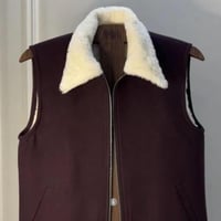 سديري شتوي قلاب فرو لون عنابي