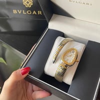 ساعه بولغاري Bvlgari ذهبي مع فضي