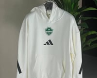 هودي الأهلي الأبيض الكلاسيكي الشعار الجديد