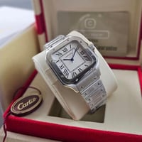 ساعة سانتوس دي كارتير ميناء ابيض