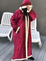 فروة نسائيه قبوع لون احمر