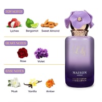 بوكس عطر الوردة 100 مل + وردة موف – هدية تعبر عن أ...