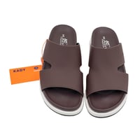 حذاء رجالي طبي بني غامق