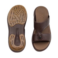 حذاء رجالي خليجي طبي بني غامق