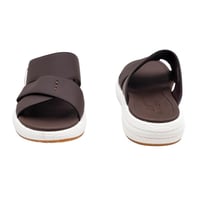 حذاء رجالي خليجي طبي بني غامق