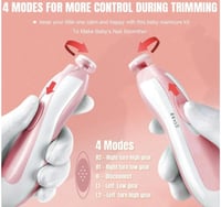 طقم مبرد اللكتروني امن لحديث الولادة-وردي-