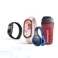 بكج التمرين ساعة سوار شاومي باند 10 الذكي مع سماعا...