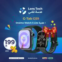 ساعة G-Tab GS9 + هدية Oraimo Watch 5 Lite