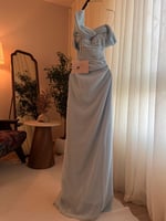 فستان ناعم طويل شيفون