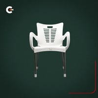 كرسي كيرم بلاستيك - أرجل ألمنيوم