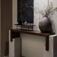 مدخل كونسول خشب MDF بلون بني مع بديل رخام – توازن...