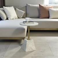 طاولة خدمة دائري بديل رخام