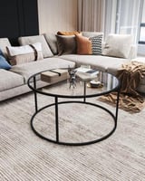 طاوله تقديم حديد سطح قزاز