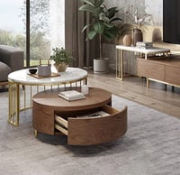 طاوله وسط مزدوجه معا طاوله تلفزيون