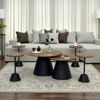 طقم طاولتين عمود مع 4خدمة