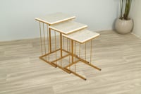 طقم طاولات خدمة – 3 قطع بتصميم عملي وأنيق