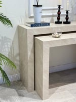 طقم مدخل مودرن بديل رخام بلون فاتح | أناقة فاخرة ل...