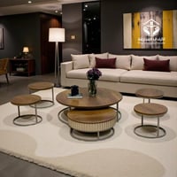 طقم طاولات ارضي مع 4 خدمة