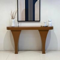 مدخل خشب مقوس لون بني