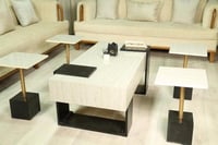 تفصيل خاص طقم طاولات مع 6 خدمه