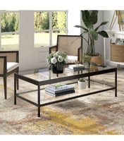 طاوله تقديم حديد سطح زجاج