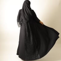 Black Crepe Abaya