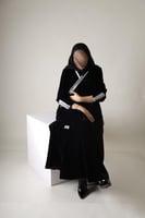 Black Velvet Abaya