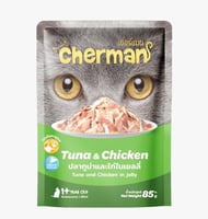 شيرمان اكل قطط رطب بالتونة مع الدجاج في الجيلي 85...