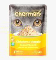 شيرمان طعام رطب للقطط البالغة بالدجاج مع الخضار في...