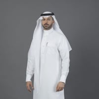 شماغ البسام بلس أبيض فاشن