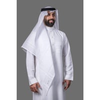 شماغ البسام جون لين ابيض الجديد