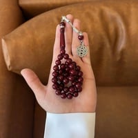 سبحة بكلايت عنابي