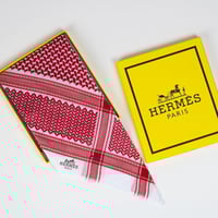 شماغ هيرمز احمر غامق