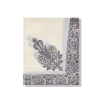 شال كشميري مطرز سماوي