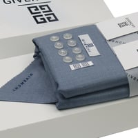 قماش شتوي ماركة جيفنشي سماوي مقلم A1