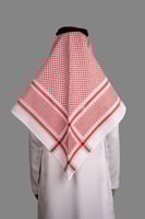 شماغ البسام البصمة 29 ختم أحمر وأبيض