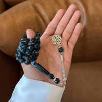 سبحة بكلايت اسود مخلوط