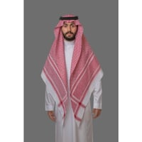 شماغ البسام البصمة 26 ختم احمر و ابيض